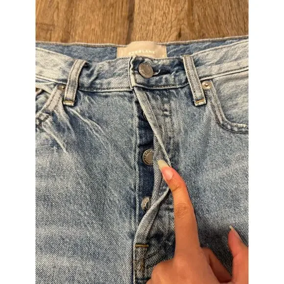 Everlane Women’s The Cheeky Long Denim Short Size 26 - Picture 6 of 10
